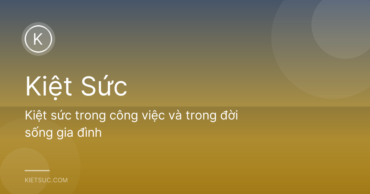 Kiệt sức trong công việc và trong đời sống gia đình